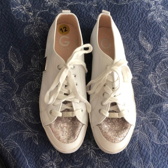 G by Guess Shoes - G by Guess Woman’s Size 12 White/Sparkle Sneaker